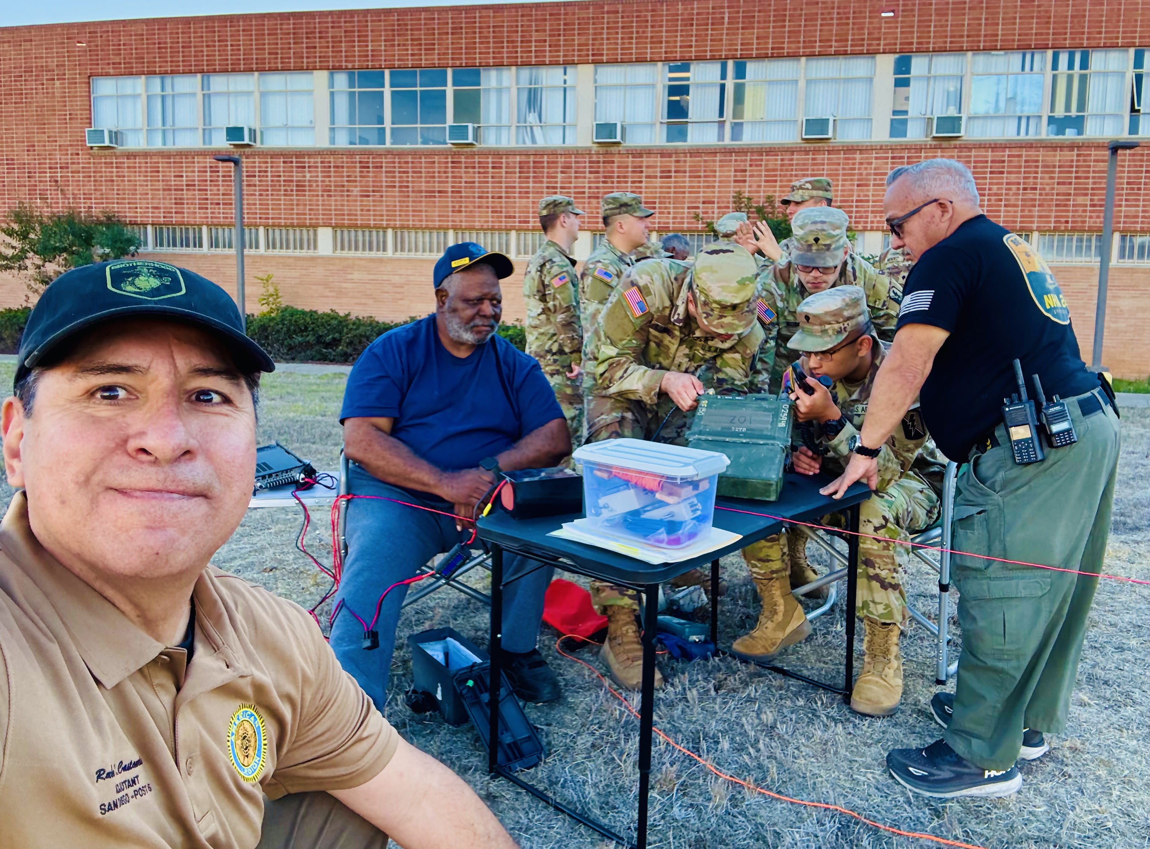 Amateur Radio Club veteran providing communications training support to active duty military personnel