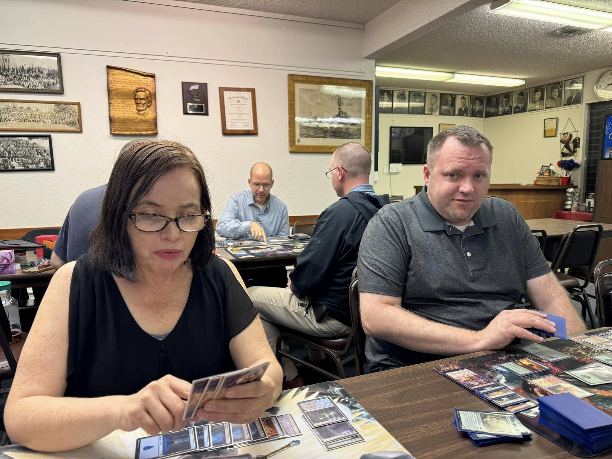 Magic: The Gathering players at Post 6 game night